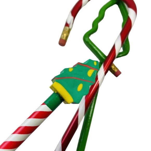 Wood Pencils Candy Cane Tree Star Holiday Unused Vintage Christmas Shaped Lot 7 - Picture 10 of 12